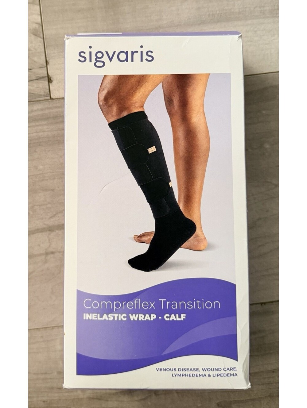 Sigvaris Compreflex Transition Inelastic Wrap For Calf Size 2XL XXL NIP Beige
